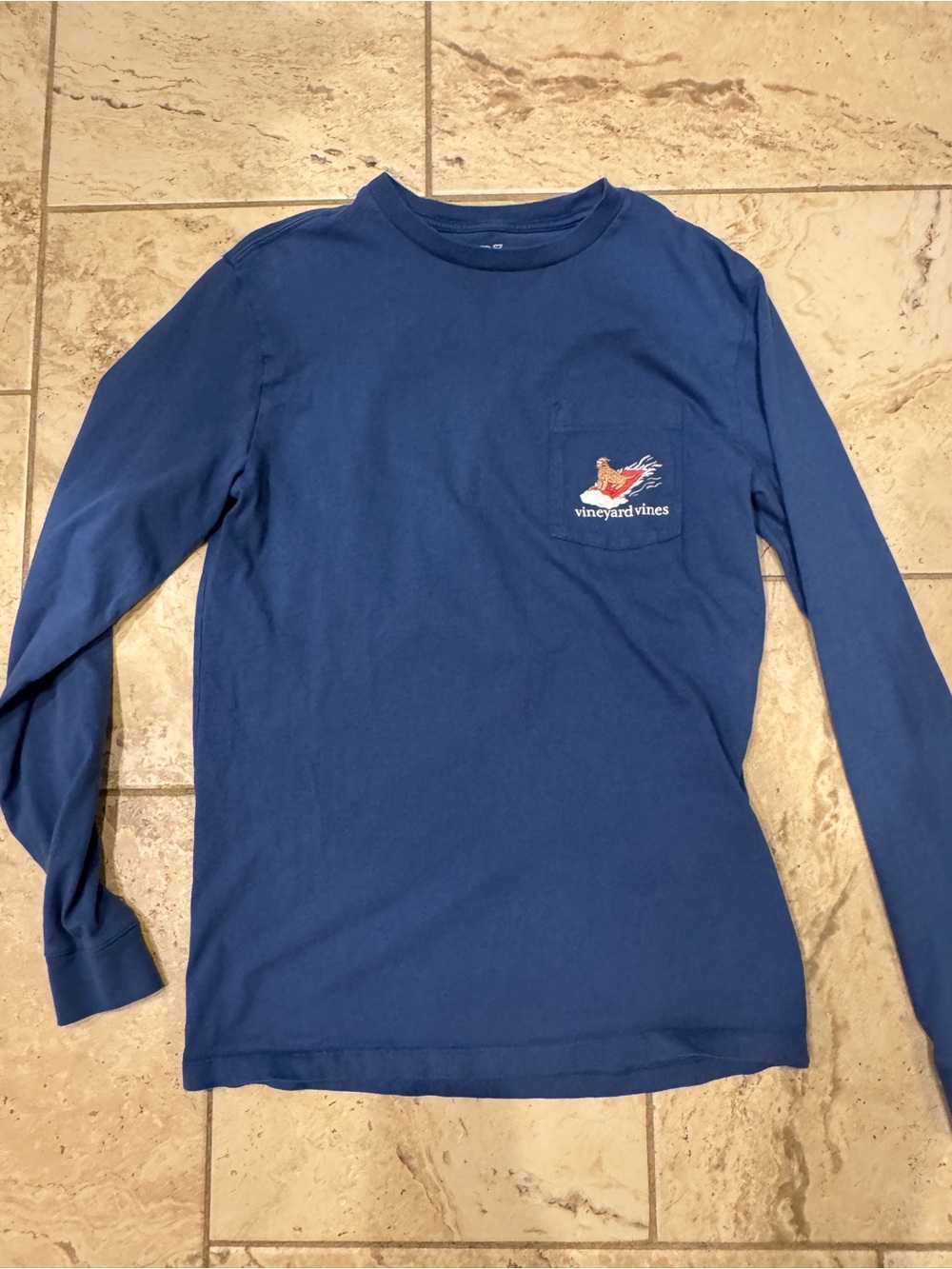 Vineyard Vines Slate Blue Crewneck Tee - XS